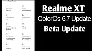 ColorOs 6.7 (Beta) update on Realme XT | ColorOs 7 on Realme XT
