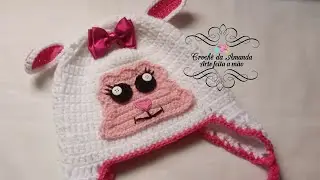 Touca Infantil Ovelhinha em Crochê
