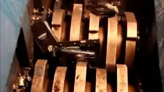 Hard drive  and small e-waste shredder