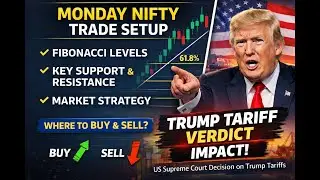 NIFTY Monday Trade Setup 🔥 Trump Tariff Impact
