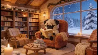 Professor Pups ❄️ Snowy Window Lo-Fi | Cozy Background Music