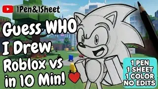 WHO&rsquo;S NEXT? 👀 Drawing a NEW Roblox/Minecraft Character&hellip; (Guess It!) v.1 Noob