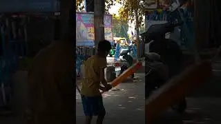 Gully cricket 🏏 | Street videography | #ipl #cricket #dj #dance Shot on Sony Alpha 6100 #shorts