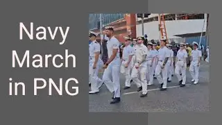Navy March in Port Moresby | 50 years Independence Celebration 🇵🇬