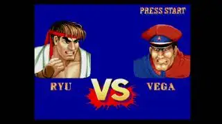 RYU VS M. BISON BALROG SAGAT VEGA STREET FIGHTER II TURBO CAPCOM GENERATION 5 SEGA SATURN