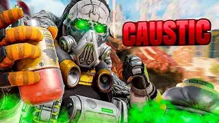 High Level Caustic Gameplay - Clean Win | Apex Legends (No Commentary)