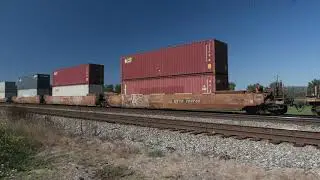 SP Trains #1531 CN Train #116 at Sorenson Street, Matsqui, BC   2020 09 03