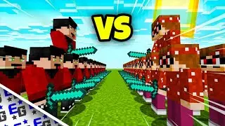 Minecraft: RageElixir Vs BrandonCrafter (MOB BATTLE)