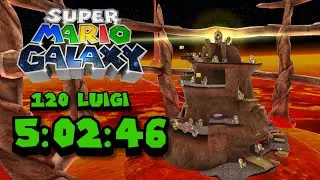 [Former WR] Super Mario Galaxy 120 Stars Luigi in 5:02:46