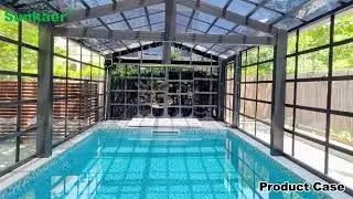 🌟Sunkaer Polycarbonate Fixed Canopy Pool Cover &ndash; Uncompromising Protection for Luxury Pools!#sunroom