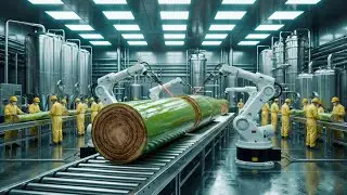 Inside the Largest High-Tech Banana Stem Factory You've Never Seen Before (Full Process)