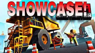Minecraft: MEGA CONSTRUCTION! (BULLDOZER, CEMENT TRUCK, ROAD ROLLER & MORE!) - Marketplace Showcase