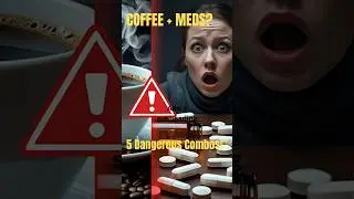 5 Medications You Shouldn't  Take With Coffee #coffeewarning #healthtips#shorts