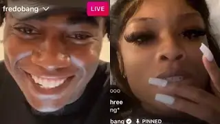 King Von Sister Kayla B Flirts With Fredo Bang On Live