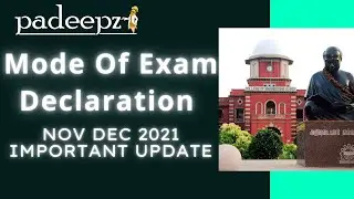 Mode Of Exam Declaration Anna University Latest News Today