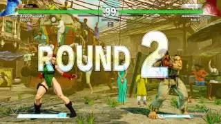 SFV~ Ryu (MCZ Daigo Umehara) vs. Cammy (AngryPoongKo) HD