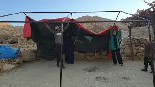 The Hard and Amazing Life of Nomads | Setting Up a Black Tent in the Heart of Pristine Nature🏕