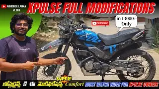 Budget Xpulse 200 4V Touring accessories & Best Modifications in Telugu | Modifications | Moto Vlogs