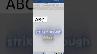 🔥Strikethrough Shortcut in MS Word | Strikethrough Keyboard Shortcut | Quick Trick 💻 #shorts