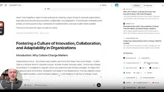 AI Agent Deep Research Demo (ChatGPT 4.0): How I Got a Culture Change Report in 12 Minutes