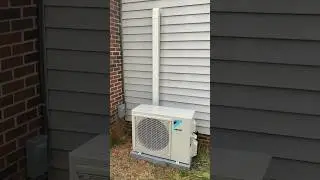 Daikin Mini Split Heat Pump Install #daikin #hvac #minisplit