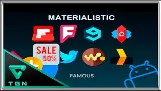 MATERIALISTIK ICON PACK v8.2 │ Paquete de Iconos  │para Android.
