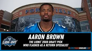 Aaron Brown: The Lions&rsquo; 2009 Draft Pick Who Flashed as a Return Specialist | Detroit Lions Story