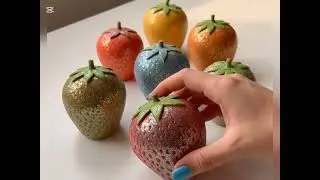  Relaxing Chalk and Sand Crushing ASMR 🍓🥝🍑🍌🍒 #asmr #satisfying #crushing #ai #shortvideo #aiart 