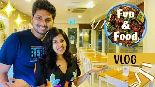 Fun Vlog in Party Town 🎉  Tamil Vlog *Vegan Indonesian Food 🍱* Namakku Soru Dhaan mukiyam 😝