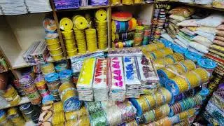 Pallu thread hng available in 28 colour set packing// pallu laces starting from 40 rs