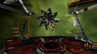 Elite Dangerous Killing a Thargoid Interceptor Cyclops in 46 seconds