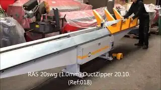 RAS 20swg (1.0mm) DuctZipper 20.10. / Ductseamer / Seam Closing Machine (Ref:018)