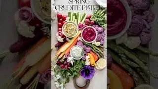 Spring Crudit&eacute; Platter