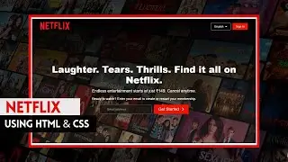 How to Make Responsive Netflix Website Clone Using HTML & CSS | Netflix Clone Using HTML CSS..🚀