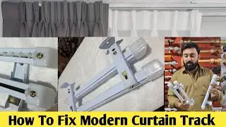How To Fix Modern Curtain Track | Curtain Rails | Curtain Railing Designs @Iftikharsons 