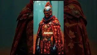 Ai draws seasons as knights.  #yapayzeka #midjourney #aivideogenerator #ai #winter #spring #summer