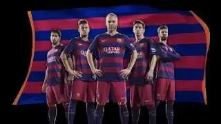 Nike and FC Barcelona unveil bold new home and away kits for 2015-16