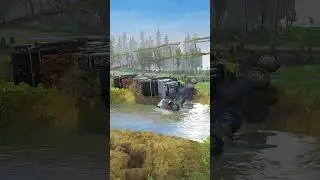 EXTREME Road River Stress Test &ndash; Can a TANK Cross Safely? | Spintires Mudrunner #mudrunner Game22