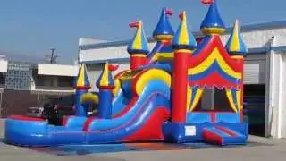 Inflatable Big Top Water Combo By Unique Jumpers For Sale