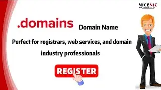 Cheap .DOMAINS extension: Perfect for registrars, web services, and domain industry professionals