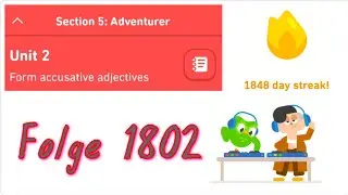 Let's Learn German With Duolingo | Episode 1802