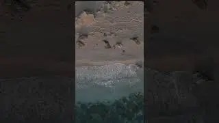Relaxing Vertical Beach Waves &ndash; Drone Footage with Calming Music
