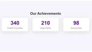 Creative Stats Section – Build an Interactive & Responsive UI with HTML, CSS
