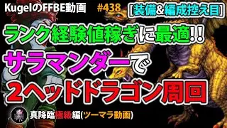 【FFBE】サラマンダーで2ヘッドドラゴン極級周回(ランク経験値稼ぎ)【Final Fantasy BRAVE EXVIUS ♯438】