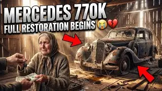 Mercedes 770K Full Restoration ASMR &ndash; From Rusty Barn Find to Luxury Glory  Episode 1 #asmrvideo