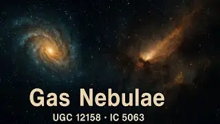 Enormous Cosmic Engines: Gas Nebulae Giants and the Galactic Mysteries of UGC 12158 and IC 5063
