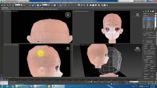 [KM 3ds Max 教學] Low Poly Cartoon Head Modeling 低面數卡通頭部製作 Part 3