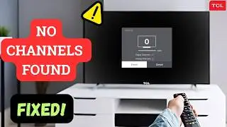 NO SIGNAL PROBLEM | 40S65A TCL TV No Channel | Fixed 100%