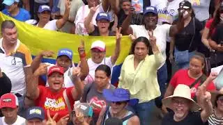 Thousands of Venezuelans joined the largest anti-U.S. march
