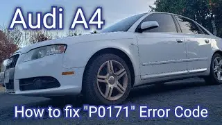 Как исправить код P0171 | EP-1 | Audi A4 | Датчик массового расхода воздуха (MAF) #audia4